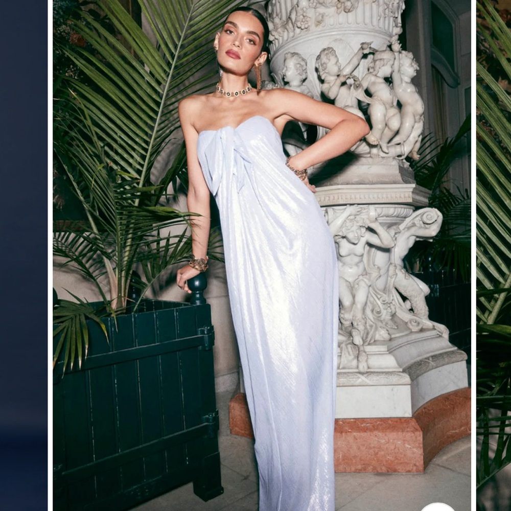 CAROLINE CONSTAS white kaia gown